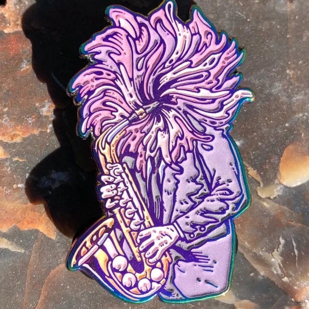 New Age Original Artwork - Pins -  Groovin' Saxsorber